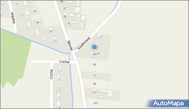 Trześń, Błonie, 93, mapa Trześń