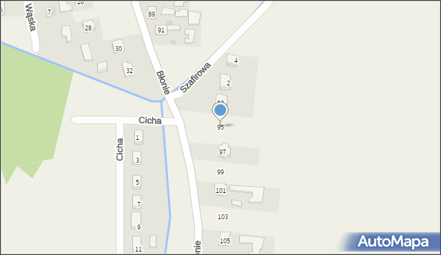 Trześń, Błonie, 95, mapa Trześń