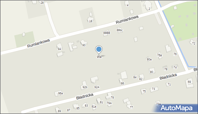 Ustroń, Bładnicka, 90a, mapa Ustroń