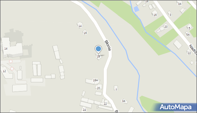 Wąchock, Błonie, 18, mapa Wąchock