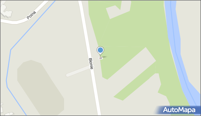 Wadowice, Błonie, 1c, mapa Wadowice