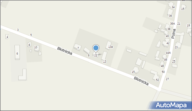 Warmątowice, Błotnicka, 11, mapa Warmątowice