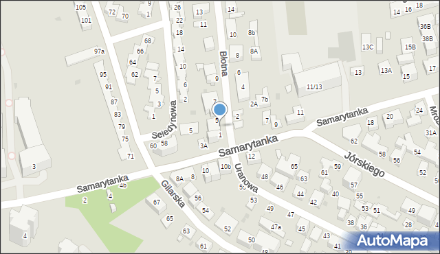 Warszawa, Błotna, 1a, mapa Warszawy