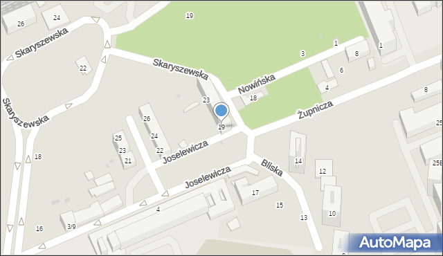 Warszawa, Bliska, 19, mapa Warszawy