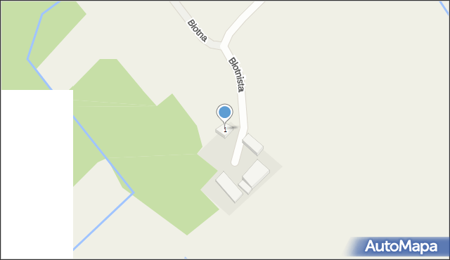 Wąsowo, Błotna, 1, mapa Wąsowo