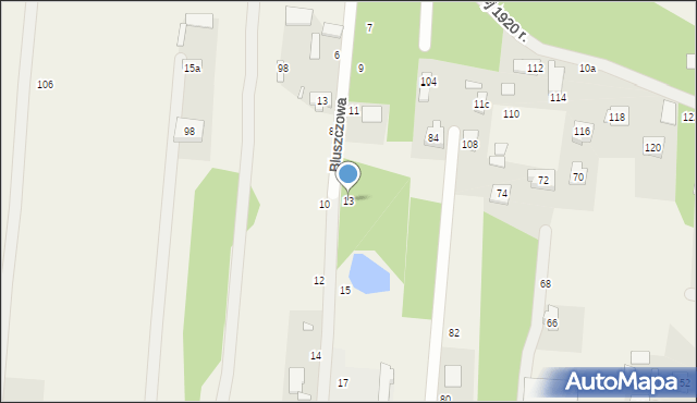 Wielgolas Brzeziński, Bluszczowa, 13, mapa Wielgolas Brzeziński