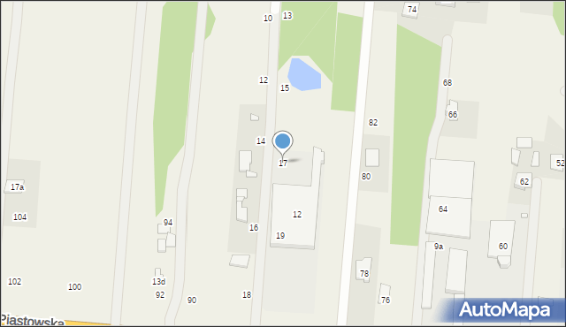 Wielgolas Brzeziński, Bluszczowa, 17, mapa Wielgolas Brzeziński