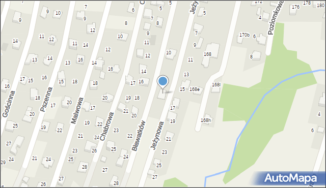 Wilkowice, Bławatków, 15, mapa Wilkowice