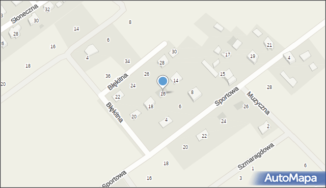 Wiślinka, Błękitna, 16, mapa Wiślinka