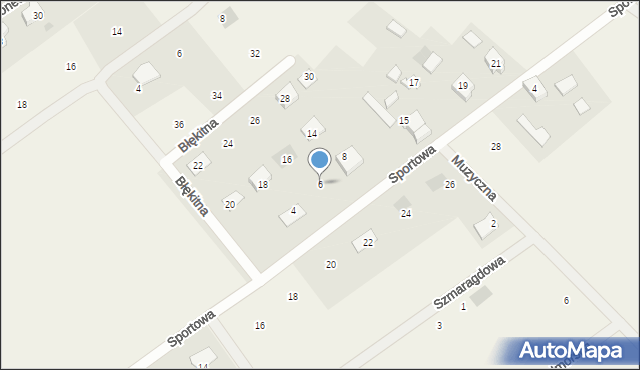 Wiślinka, Błękitna, 6, mapa Wiślinka