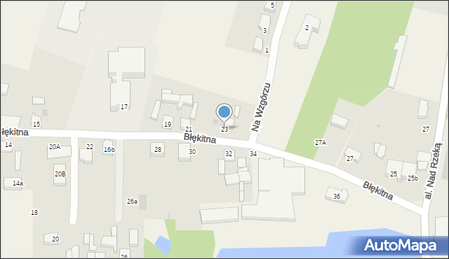 Włynkówko, Błękitna, 23, mapa Włynkówko