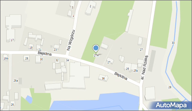 Włynkówko, Błękitna, 27A, mapa Włynkówko