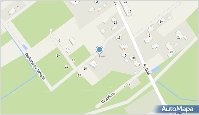 Wola Gołkowska, Błękitnego Motyla, 20, mapa Wola Gołkowska