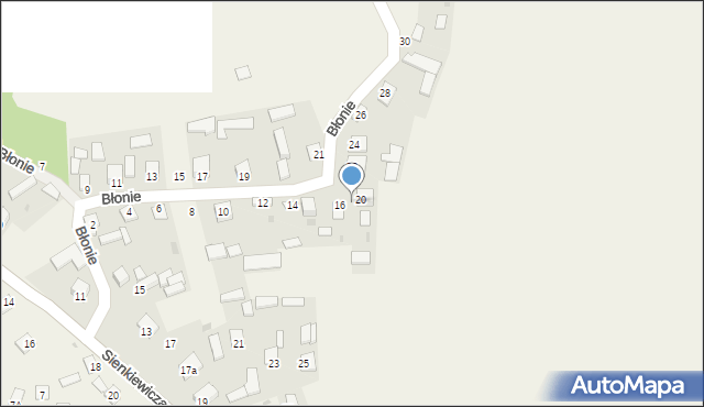 Wolina, Błonie, 18, mapa Wolina