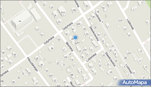 Wołomin, Błońska, 14, mapa Wołomin