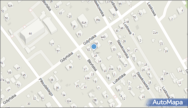 Wołomin, Błońska, 16a, mapa Wołomin