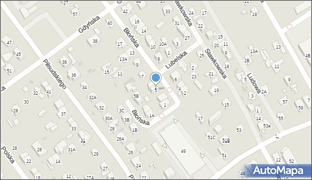 Wołomin, Błońska, 5, mapa Wołomin