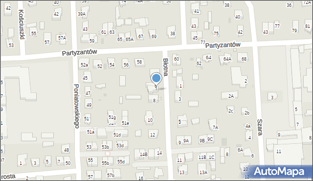 Wołomin, Błotna, 6A, mapa Wołomin