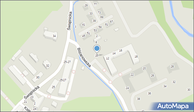 Wrocław, Blizanowicka, 10, mapa Wrocławia