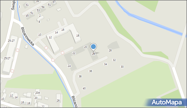 Wrocław, Blizanowicka, 26, mapa Wrocławia