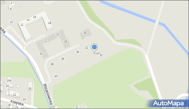 Wrocław, Blizanowicka, 30, mapa Wrocławia