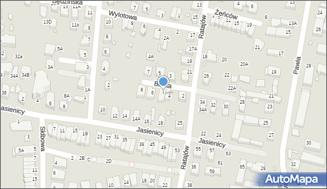 Wrocław, Bliska, 4A, mapa Wrocławia