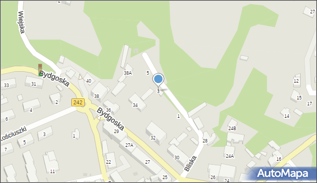 Wyrzysk, Bliska, 3, mapa Wyrzysk