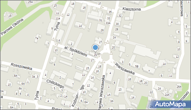 Zakroczym, bł. ojca Honorata Koźmińskiego, 21, mapa Zakroczym