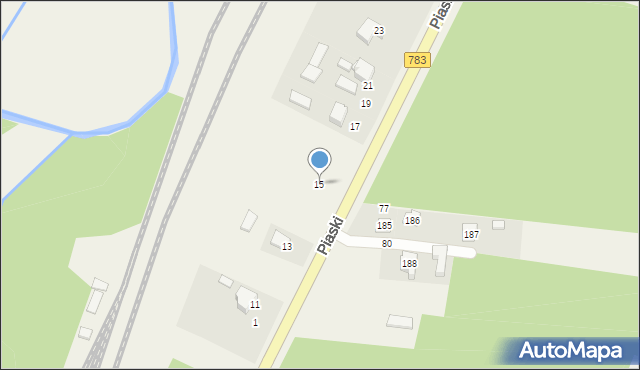 Zarzecze, Blok, 15, mapa Zarzecze