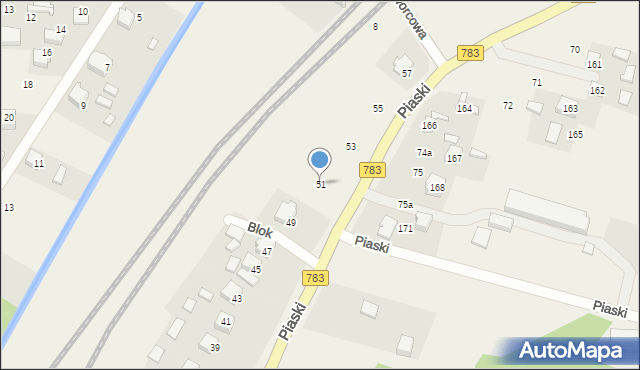 Zarzecze, Blok, 51, mapa Zarzecze