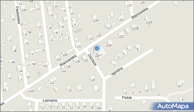 Zawiercie, Blanowska, 122, mapa Zawiercie