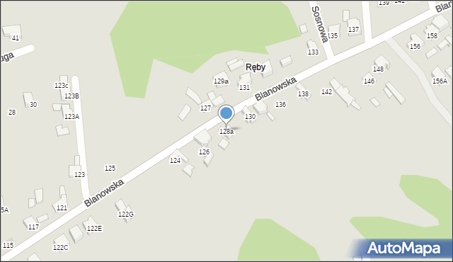 Zawiercie, Blanowska, 128a, mapa Zawiercie