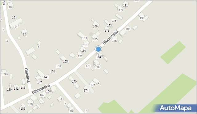 Zawiercie, Blanowska, 184, mapa Zawiercie