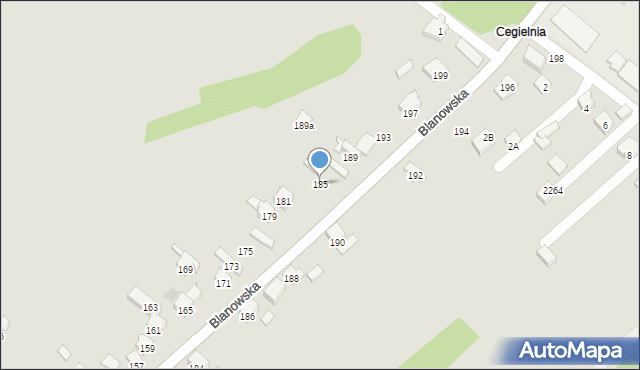 Zawiercie, Blanowska, 185, mapa Zawiercie