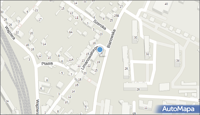 Zawiercie, Blanowska, 21, mapa Zawiercie