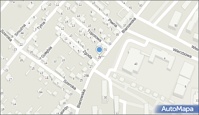 Zawiercie, Blanowska, 29, mapa Zawiercie