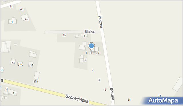 Zieleniewo, Bliska, 9, mapa Zieleniewo