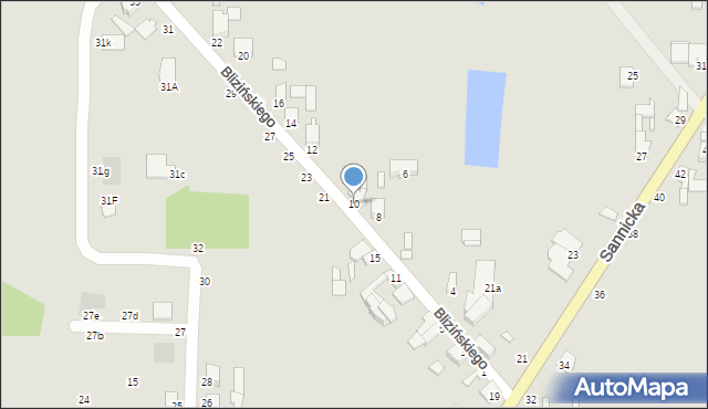 Żychlin, Blizińskiego Wacława, 10, mapa Żychlin