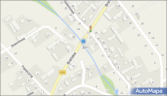 Czmoń, Bnińska, 29, mapa Czmoń