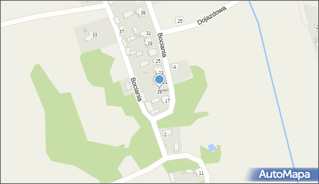 Adamów, Bociania, 19, mapa Adamów