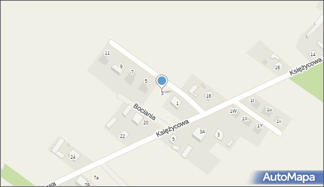 Aleksandria Druga, Bociania, 3, mapa Aleksandria Druga