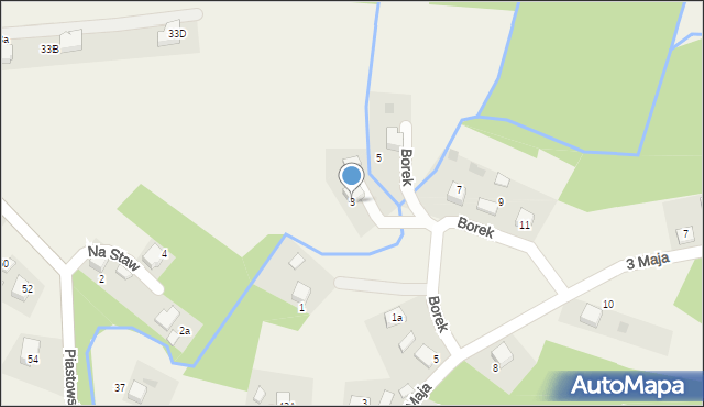 Babice, Borek, 3, mapa Babice