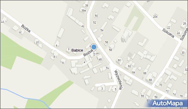 Babice, Bożka Arki, 2, mapa Babice