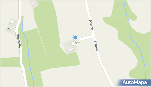 Barcice, Boczna, 14a, mapa Barcice