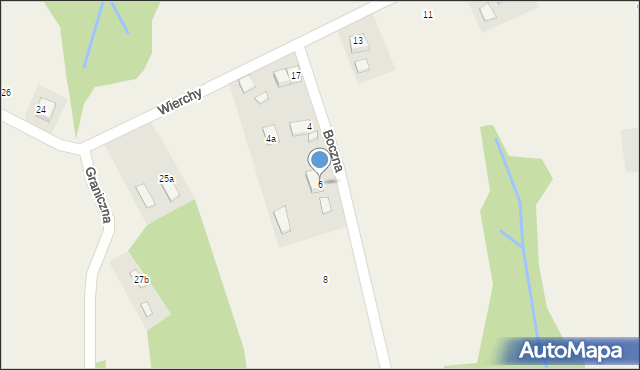 Barcice, Boczna, 6, mapa Barcice