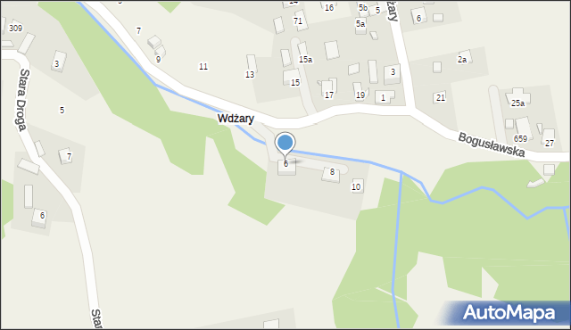 Barcice, Bogusławska, 6, mapa Barcice