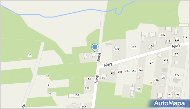 Bęczków, Borki, 1, mapa Bęczków