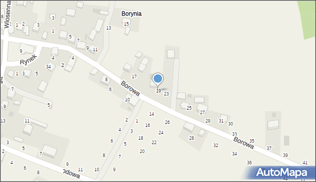 Będkowice, Borowa, 19, mapa Będkowice