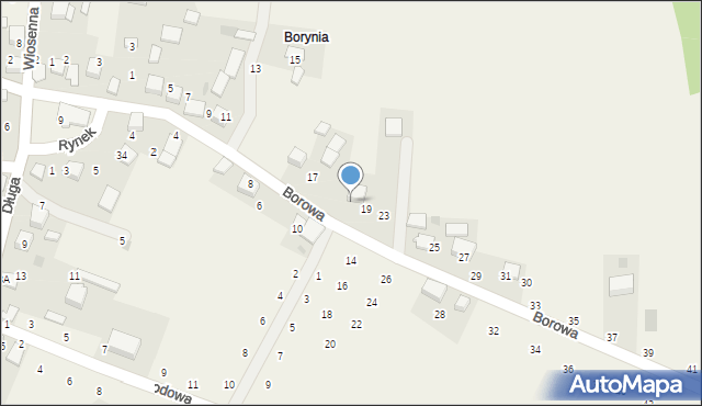 Będkowice, Borowa, 21, mapa Będkowice
