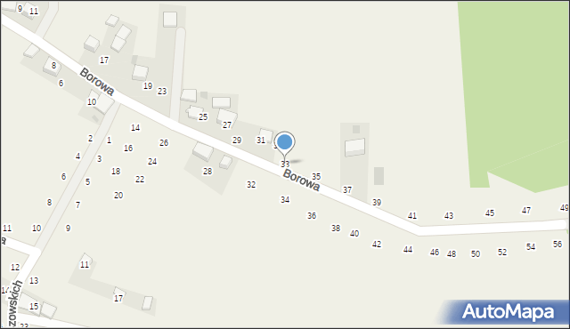 Będkowice, Borowa, 33, mapa Będkowice